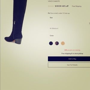 Vince Camuto knee high boots